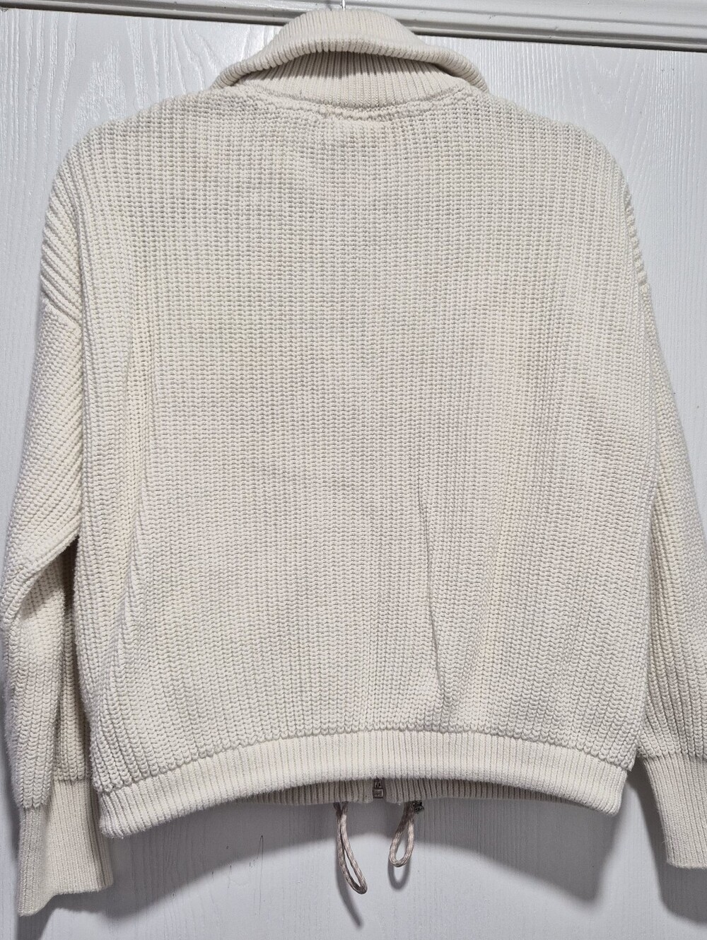 Varley Anderson Zip Through True White Knit Size Small - Picture 10 of 10